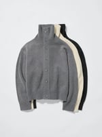 UNIQLO 100 % Lammwolle Strickjacke (Stehkragen) für Damen, Bild 2 von 2