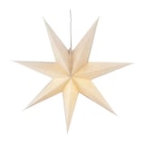 Bare Adventsstern weiß, 60cm