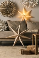 Bare Adventsstern weiß, 60cm