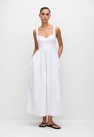 Matteau Bralette Midi Dress - White, image 2 of 4