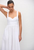 Matteau Bralette Midi Dress - White, image 4 of 4