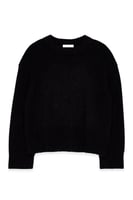 Strickpullover aus Wollmischung mit Rundhalsausschnitt