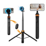 K&F CONCEPT Magnet Selfie Stick 162 cm, kompatibel mit iPhone 18, Schwarz 398 g, image 1 of 4