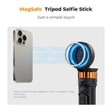 K&F CONCEPT Magnet Selfie Stick 162 cm, kompatibel mit iPhone 18, Schwarz 398 g, image 3 of 4