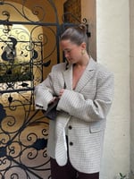 Weekend Blazer Checked Oat - Checked oat Weekend Blazer Checked Oat
