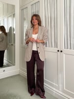 Weekend Blazer Checked Oat - Checked oat Weekend Blazer Checked Oat