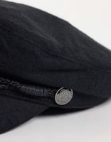 Gina Tricot Paperboy-Cap in Schwarz