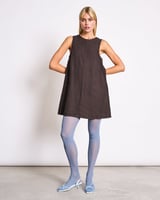 Linen Mini Dress Salvia Mud
