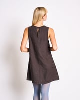 Linen Mini Dress Salvia Mud