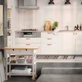 IKEA FÖRHÖJA Servierwagen - Birke/weiß 100x43 cm