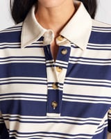 Balzac Paris Maria navy and ecru striped Polo, Bild 4 von 4