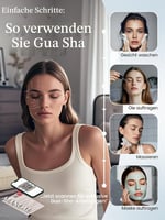Rena Chris Stainless Steel Gua Sha Stone, Guasha Stone for a Defined Jaw Line, Facial Swelling, Skin Care Gift - Silver