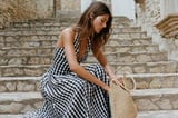 Cadaqués Clemente Shirt Carmen Stripe Sand Cedar