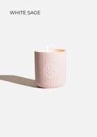 senzou SCENTED CERAMIC CANDLE | PINK | WHITE SAGE, Bild 1 von 4