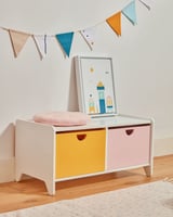 Kave Home Nunila Aufbewahrungsmöbel aus weißem MDF 78 cm