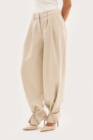 maebe Polina Trousers With Cuff Detail - Beige, image 3 of 4