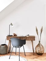 Holz-Konsole Barbier mit Rolltüren und geriffelter Front