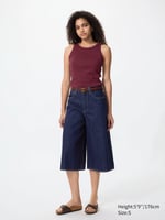 UNIQLO BH-Top (gerippt, cropped), Weinrot, image 2 of 4