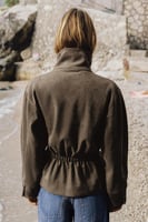 ZARA JACKE IN WILDLEDEROPTIK MIT GÜRTEL