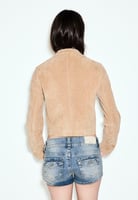 Lederjacke - stone