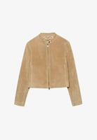 Lederjacke - stone