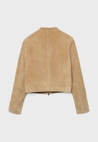 Lederjacke - stone