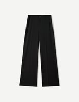 Bershka – Hose mit weitem Bein in Schwarz