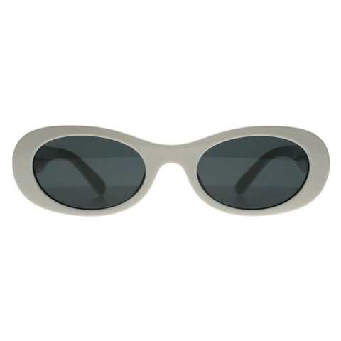 Miu Miu MU06ZS 1425S0 weiÃŸ elfenbein dunkelgrau Sonnenbrille