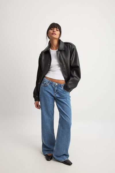 Hüftjeans Blau