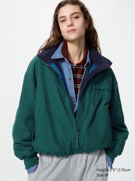 UNIQLO Fleece Blouson (Stehkragen, gefüttert) für Erwachsene
