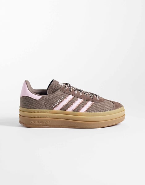 adidas Originals – Gazelle Bold – Sneaker in Braun und Rosa