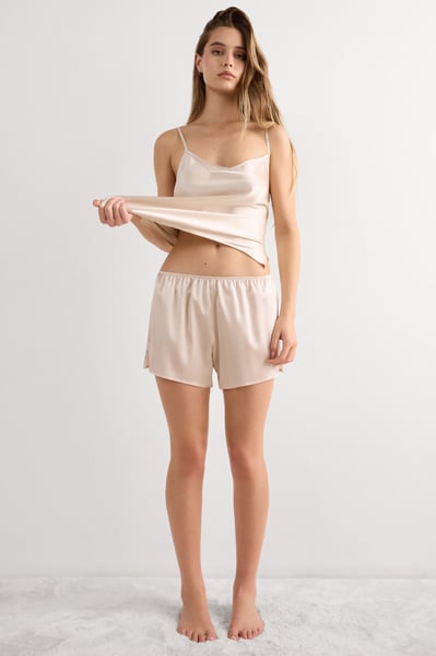 Damen Seidenshorts Größe L