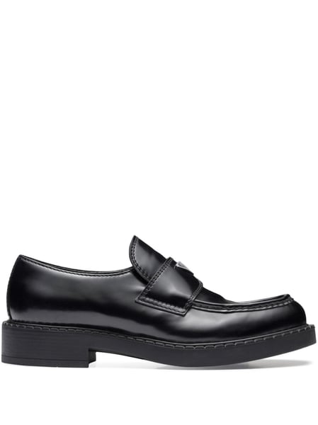 Loafer aus gebürstetem Leder