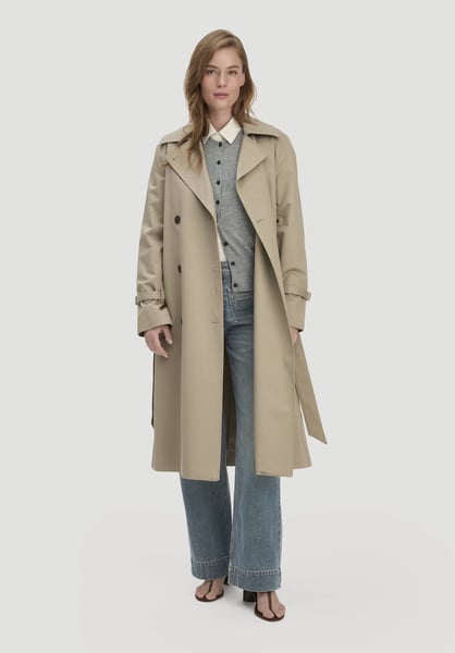 hessnatur Trenchcoat Relaxed NATURE SHELL aus reiner Bio-Baumwolle