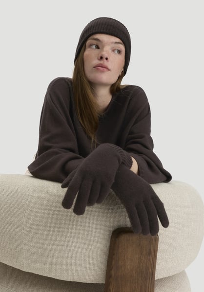hessnatur Strick Handschuhe aus Bio-Merinowolle mit Cashmere