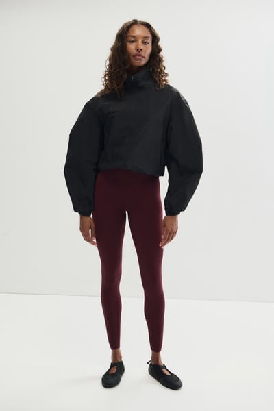 H&M Hoch geschnittene Leggings - Kirschrot - Ladies