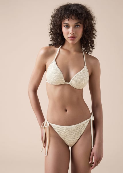 Calzedonia Triangel-Bikinioberteil mit Polsterung Sequin Net