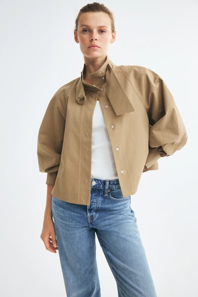 Oversized Jacke aus Twill