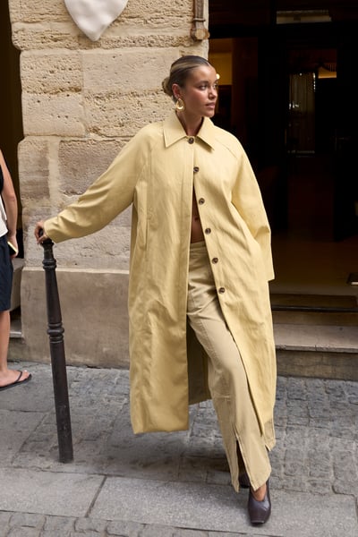 Sasha Sviridovskaya x NA-KD Oversized PU Coat