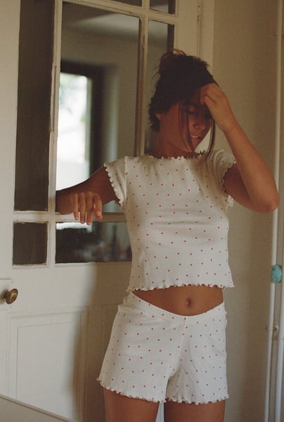 Nénés Loulou Set - Heart Print