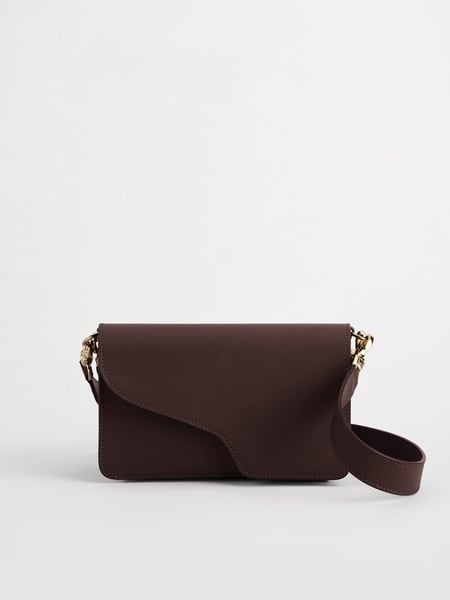 ATP Atelier Assisi Walnut Leather Shoulder Bag