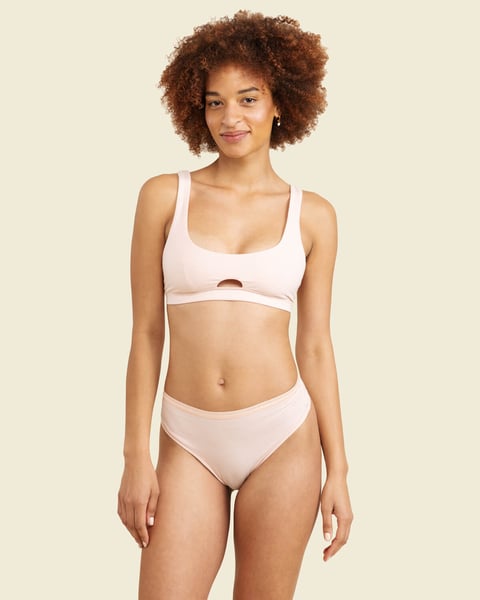 Organic Cotton Keyhole Soft Bra