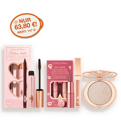 PILLOW TALK EYES, 90s PINK LIPS & HOLLYWOOD GLOW KIT