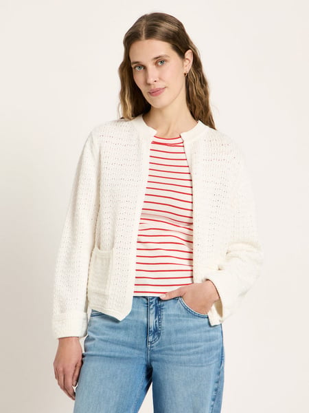 Strickjacke mit Struktur (GOTS)