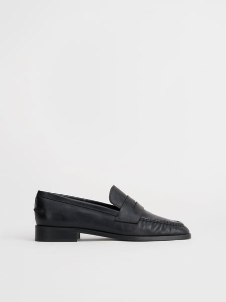 ATP Atelier Airola Black Nappa Loafers