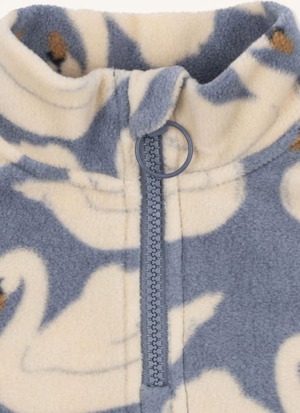 Fleece-Sweatshirt Tavi Schwäne aus recycelten Fasern | Lavendel
