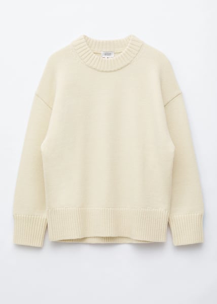 & Other Stories Wollpullover mit Oversized-Passform - Cremeweiß