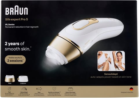 Braun IPL Smart Silk·expert Pro 5, Laser Hair Removal at Home PL5210