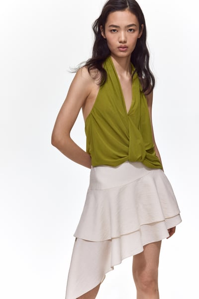 H&M Neckholder-Top mit Twistdetail
