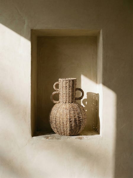 Bras Seegras-Vase natur